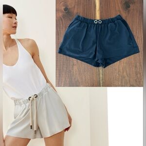 ADAY Lighter Days Shorts in Black Elastic Waist Size Medium